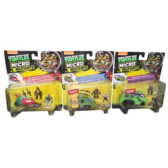 TMNT Micro Mutants Lot of 3 Sets New Action Figurines - Picture 1 of 10